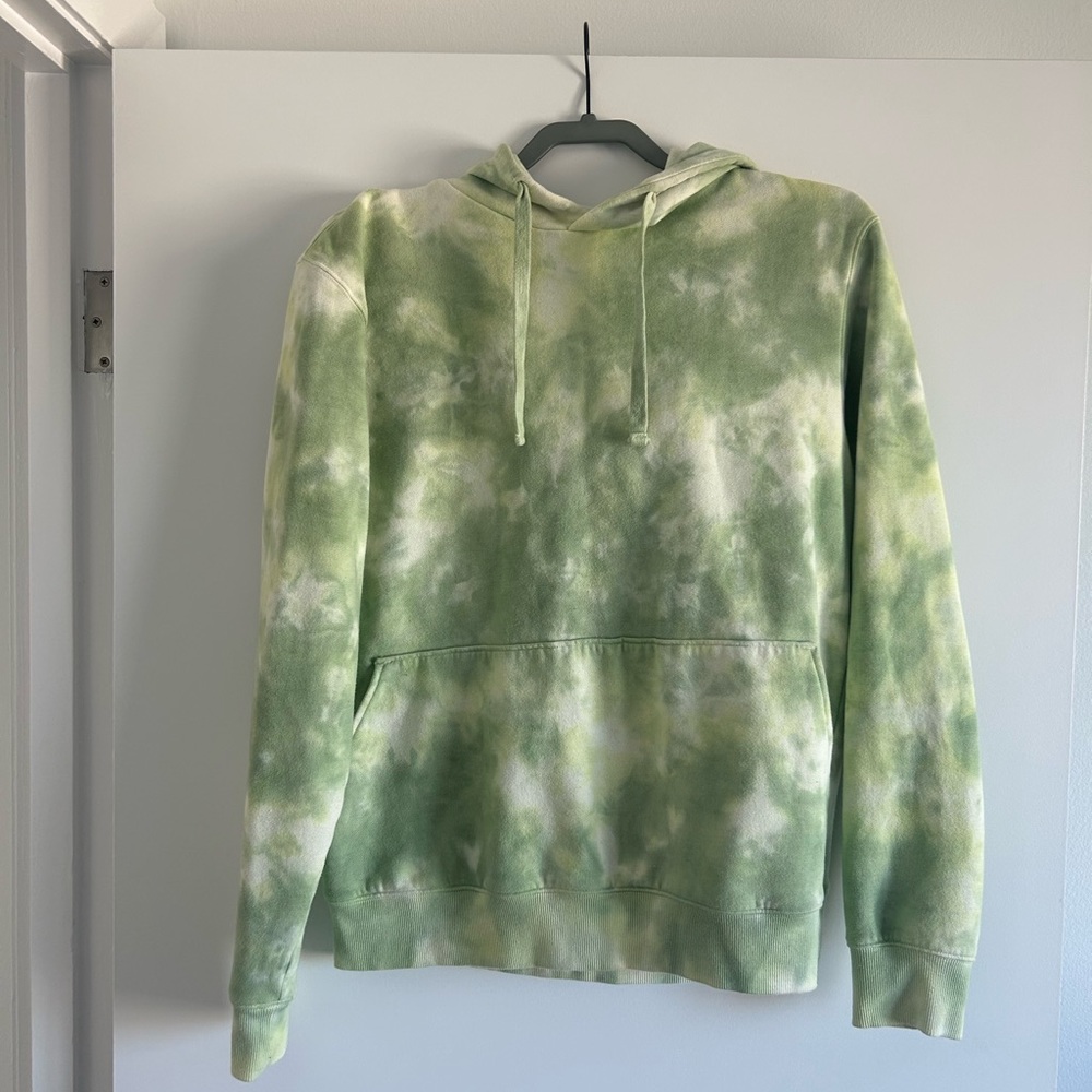 Green tie dye RicherPoorer hoodie
